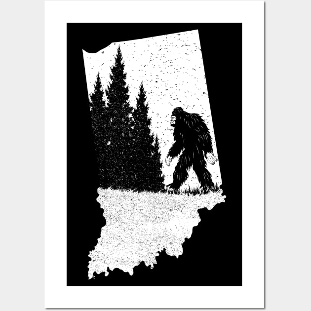 Indiana Bigfoot Wall Art by Tesszero